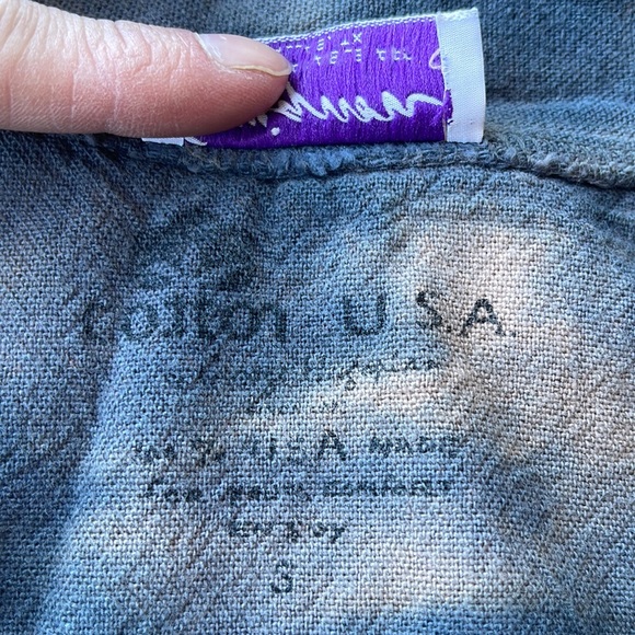 Vintage handmade oversized jacket bleach-dyed - Picture 7 of 7